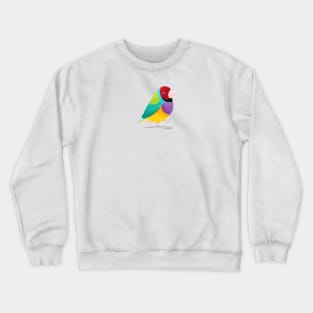 Gouldian Finch Bird Crewneck Sweatshirt